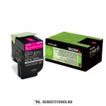   Lexmark CX 510 M magenta toner /80C2XME, 802XM/, 4.000 oldal | eredeti termék