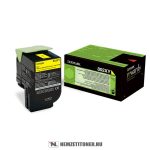   Lexmark CX 510 Y sárga toner /80C2XYE, 802XY/, 4.000 oldal | eredeti termék