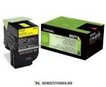   Lexmark CX 310, 410, 510 Y sárga toner /80C20Y0, 802Y/, 1.000 oldal | eredeti termék