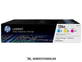 HP CF341A - 126A - CMY toner multipack | eredeti termék