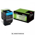   Lexmark CS 310, CS 410, CS 510 C ciánkék XL toner /70C2HC0, 702HC/, 3.000 oldal | eredeti termék