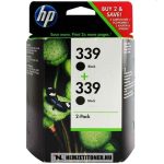   HP C9504EE C8767EE Bk fekete #No.339 DUPLA tintapatron, 2x21 ml | eredeti termék