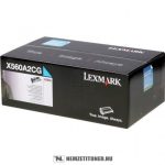   Lexmark X560 C ciánkék toner /X560A2CG/, 4.000 oldal | eredeti termék