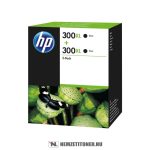   HP D8J43AE Bk fekete #No.300XL DUPLA tintapatron, 2x12 ml | eredeti termék