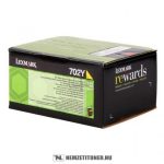   Lexmark CS 310, CS 410, CS 510 Y sárga toner /70C20Y0, 702Y/, 1.000 oldal | eredeti termék